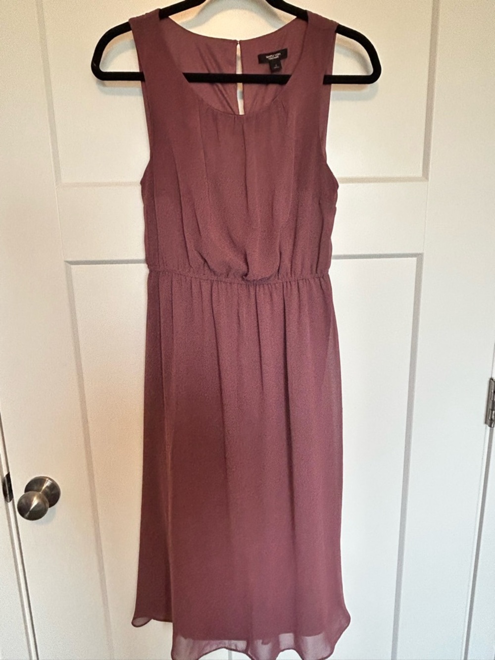 Simply Vera Vera Wang Dusty Mauve Sleeveless Midi Dress - Small